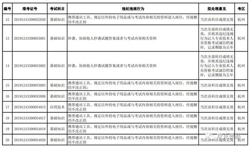2019年上半年計(jì)算機(jī)技術(shù)與軟件專業(yè)技術(shù)資格（水平）考試浙江考區(qū)違紀(jì)違規(guī)擬處理公告（計(jì)算機(jī)軟件技術(shù)開(kāi)發(fā)專業(yè)）